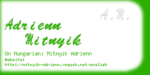 adrienn mitnyik business card